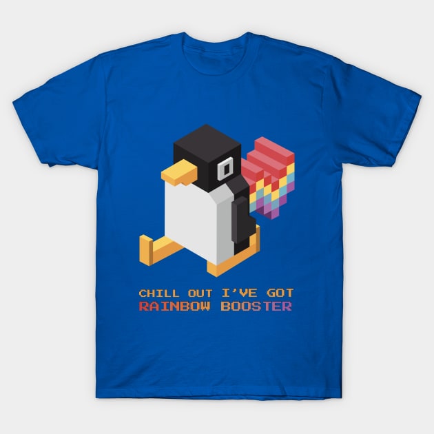 Rainbow Racer Penguin T-Shirt by WeAreTheWorld